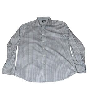 Lauren Ralph Lauren Black Label Mens Slim Performance Stretch Plaid Shirt LARGE